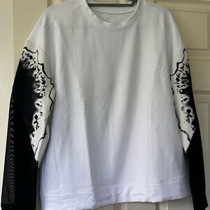 ALO sweatshirt with sheer sleeve